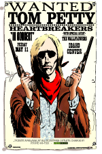 Tom Petty poster by Jefferson Wood, 2004 Best poster of the year, Billboard #18 best poster of all time.